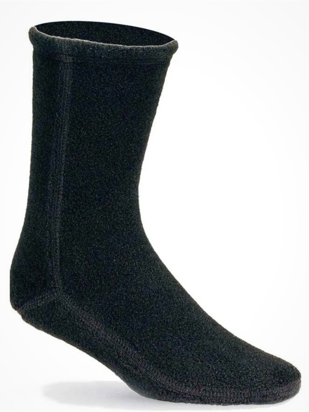 New ACORN Men’s Black Comfort Fleece VERSA FIT Socks Easy Care Size XL